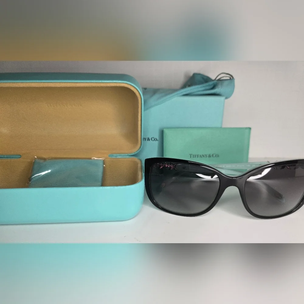 Tiffany & Co. Black and Blue TF4090B Crystal Sunglasses - Picture 7 of 11